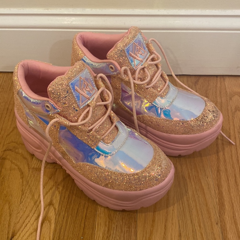 Y.R.U. Matrixx Platform Sneakers in light pink - Picture 3 of 6